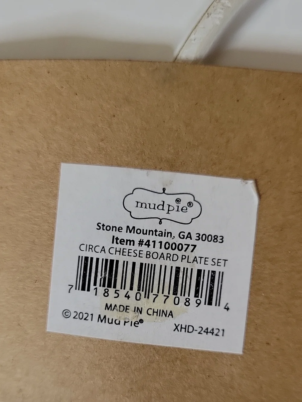 Mud Pie NWT CHEESE & THANKS Ceramic Cheese Serving Plate And Board with Fork Set